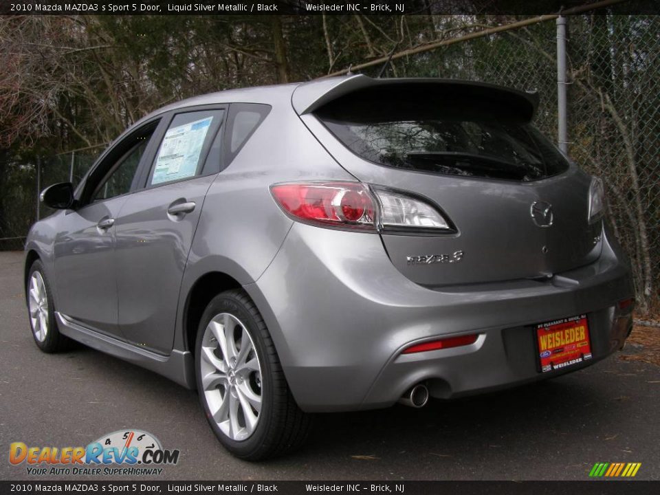2010 Mazda MAZDA3 s Sport 5 Door Liquid Silver Metallic / Black Photo #4