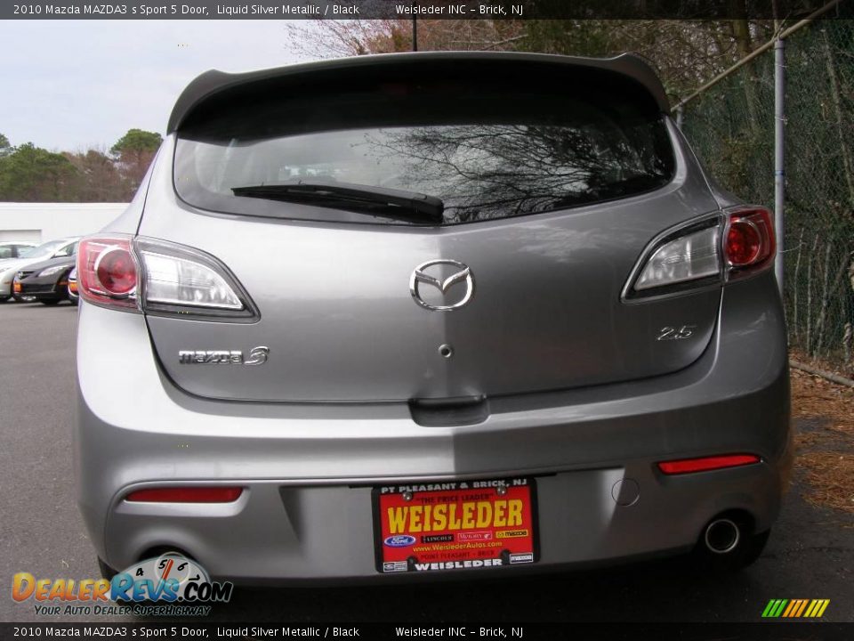 2010 Mazda MAZDA3 s Sport 5 Door Liquid Silver Metallic / Black Photo #5
