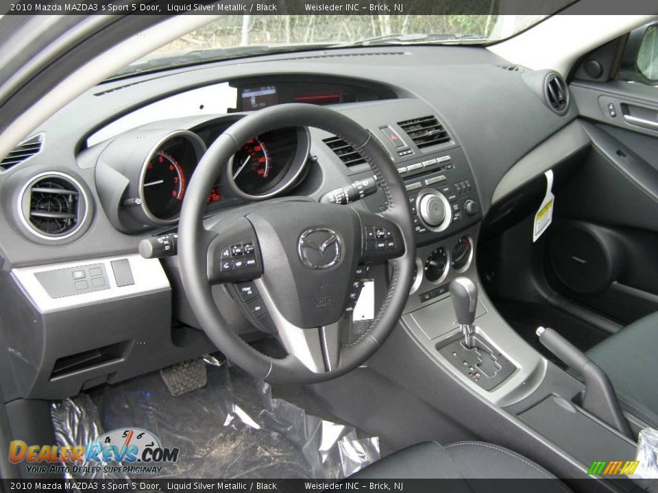 2010 Mazda MAZDA3 s Sport 5 Door Liquid Silver Metallic / Black Photo #6