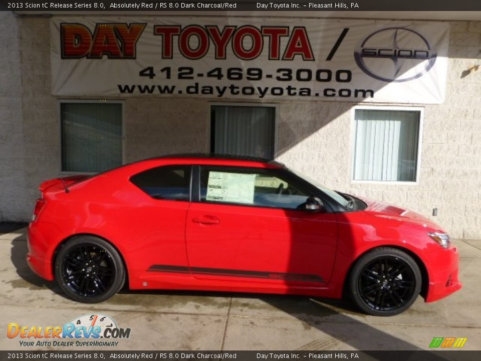 2013 Scion tC Release Series 8.0 Absolutely Red / RS 8.0 Dark Charcoal/Red Photo #1