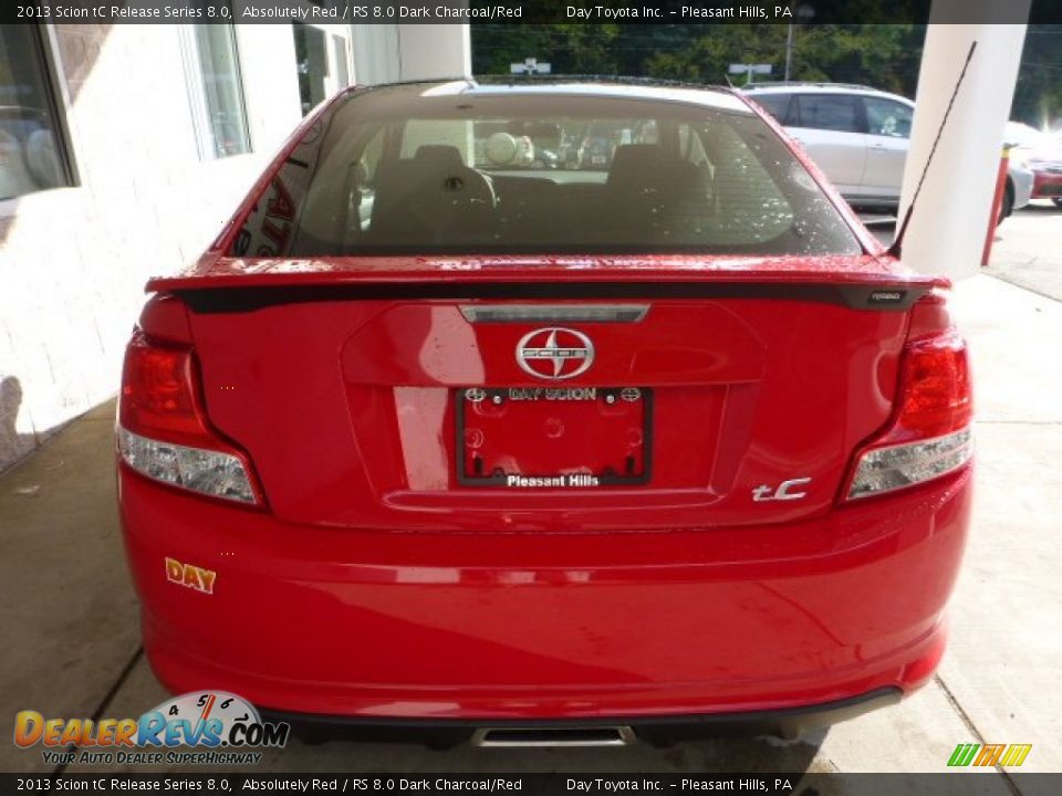 2013 Scion tC Release Series 8.0 Absolutely Red / RS 8.0 Dark Charcoal/Red Photo #3