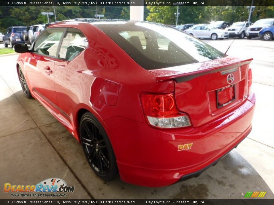 2013 Scion tC Release Series 8.0 Absolutely Red / RS 8.0 Dark Charcoal/Red Photo #4