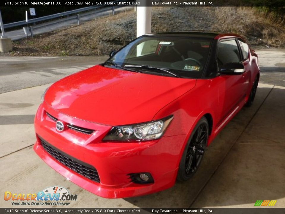 2013 Scion tC Release Series 8.0 Absolutely Red / RS 8.0 Dark Charcoal/Red Photo #5