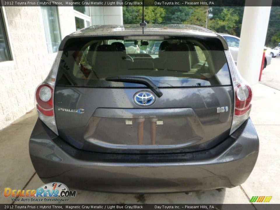 2012 Toyota Prius c Hybrid Three Magnetic Gray Metallic / Light Blue Gray/Black Photo #3