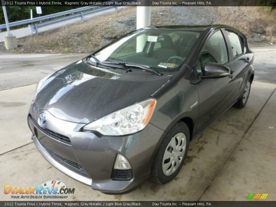 2012 Toyota Prius c Hybrid Three Magnetic Gray Metallic / Light Blue Gray/Black Photo #5