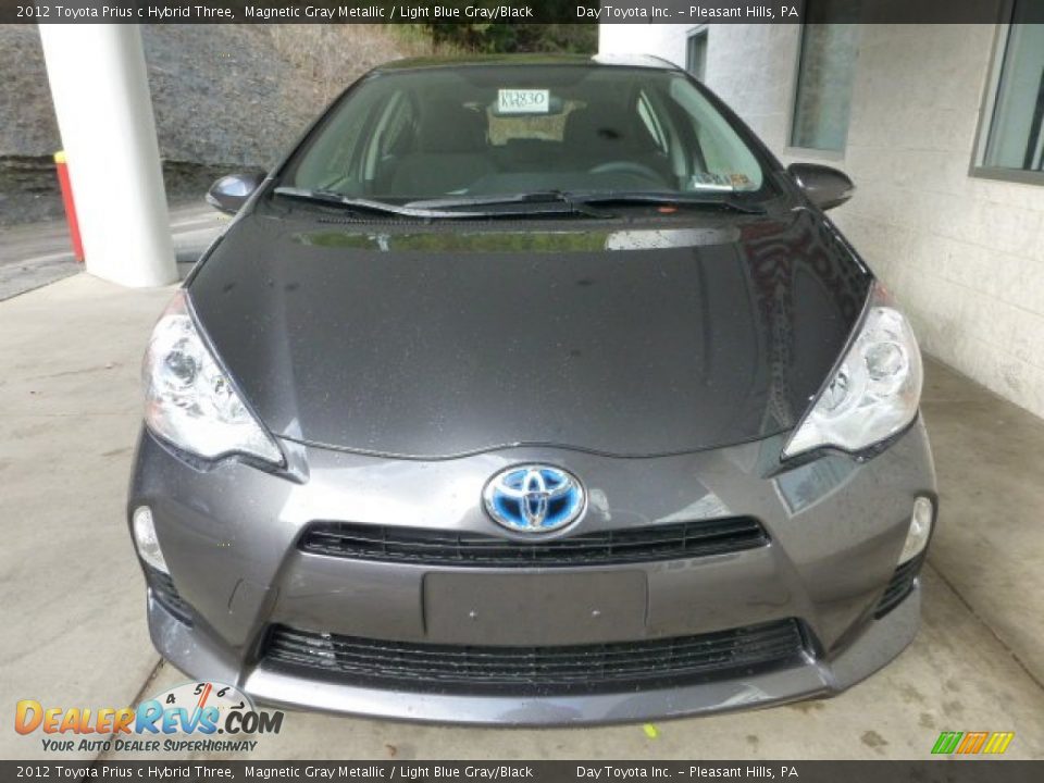 2012 Toyota Prius c Hybrid Three Magnetic Gray Metallic / Light Blue Gray/Black Photo #6