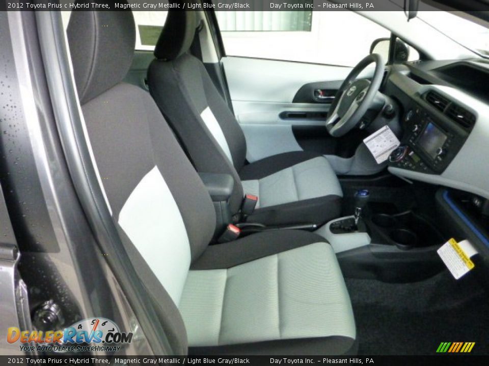 2012 Toyota Prius c Hybrid Three Magnetic Gray Metallic / Light Blue Gray/Black Photo #9