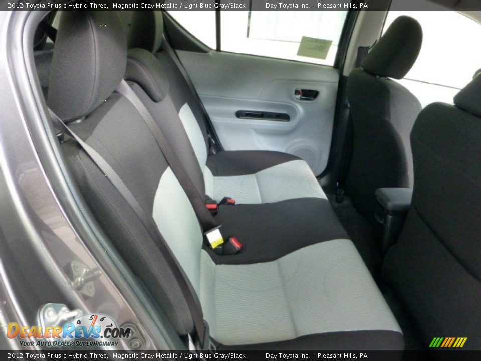 2012 Toyota Prius c Hybrid Three Magnetic Gray Metallic / Light Blue Gray/Black Photo #12