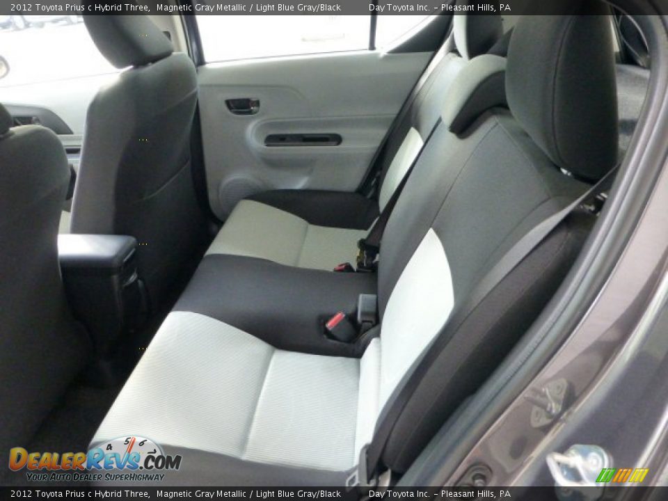 2012 Toyota Prius c Hybrid Three Magnetic Gray Metallic / Light Blue Gray/Black Photo #14