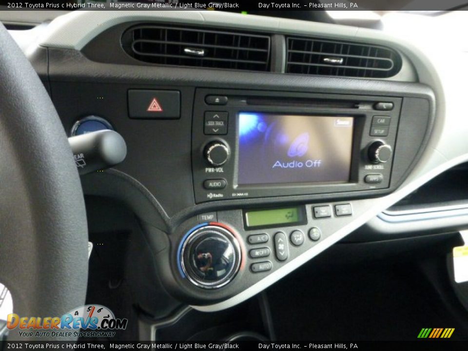 2012 Toyota Prius c Hybrid Three Magnetic Gray Metallic / Light Blue Gray/Black Photo #18