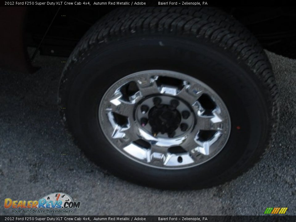 2012 Ford F250 Super Duty XLT Crew Cab 4x4 Autumn Red Metallic / Adobe Photo #9