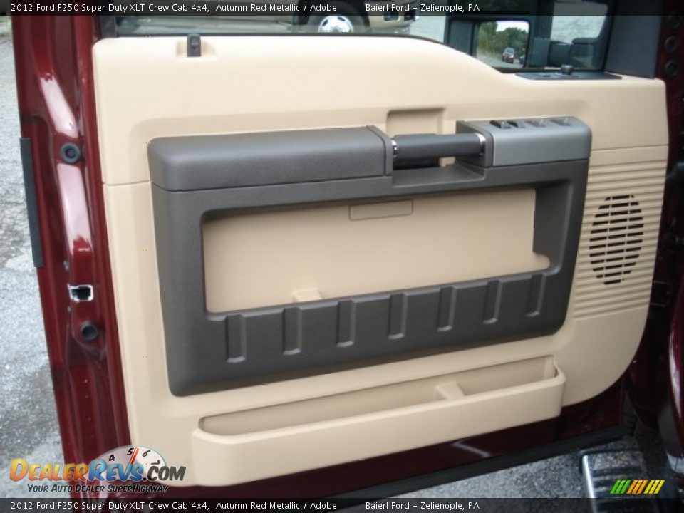 2012 Ford F250 Super Duty XLT Crew Cab 4x4 Autumn Red Metallic / Adobe Photo #12