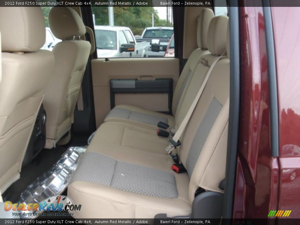 2012 Ford F250 Super Duty XLT Crew Cab 4x4 Autumn Red Metallic / Adobe Photo #13