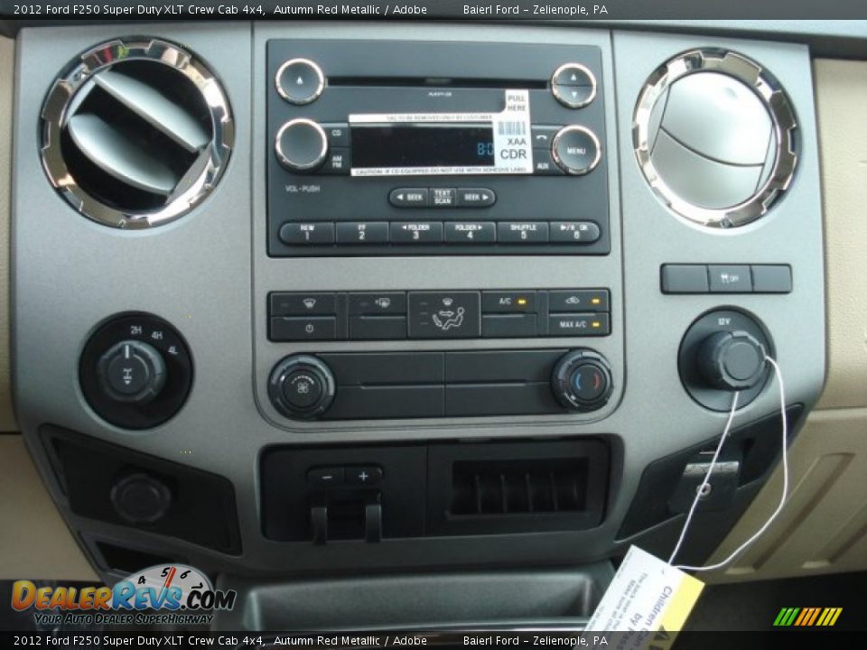 2012 Ford F250 Super Duty XLT Crew Cab 4x4 Autumn Red Metallic / Adobe Photo #16