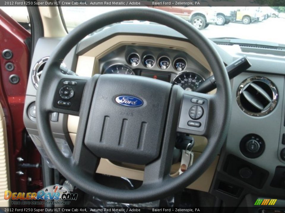 2012 Ford F250 Super Duty XLT Crew Cab 4x4 Autumn Red Metallic / Adobe Photo #18