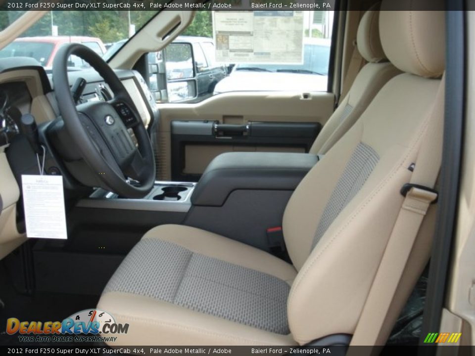 2012 Ford F250 Super Duty XLT SuperCab 4x4 Pale Adobe Metallic / Adobe Photo #11