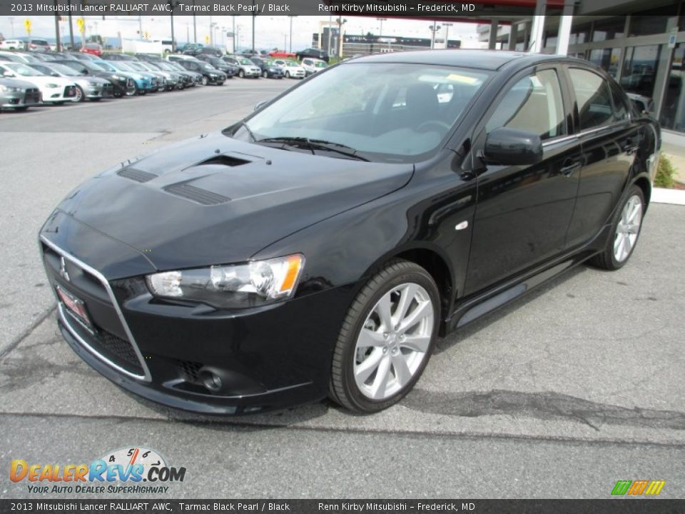 Front 3/4 View of 2013 Mitsubishi Lancer RALLIART AWC Photo #1