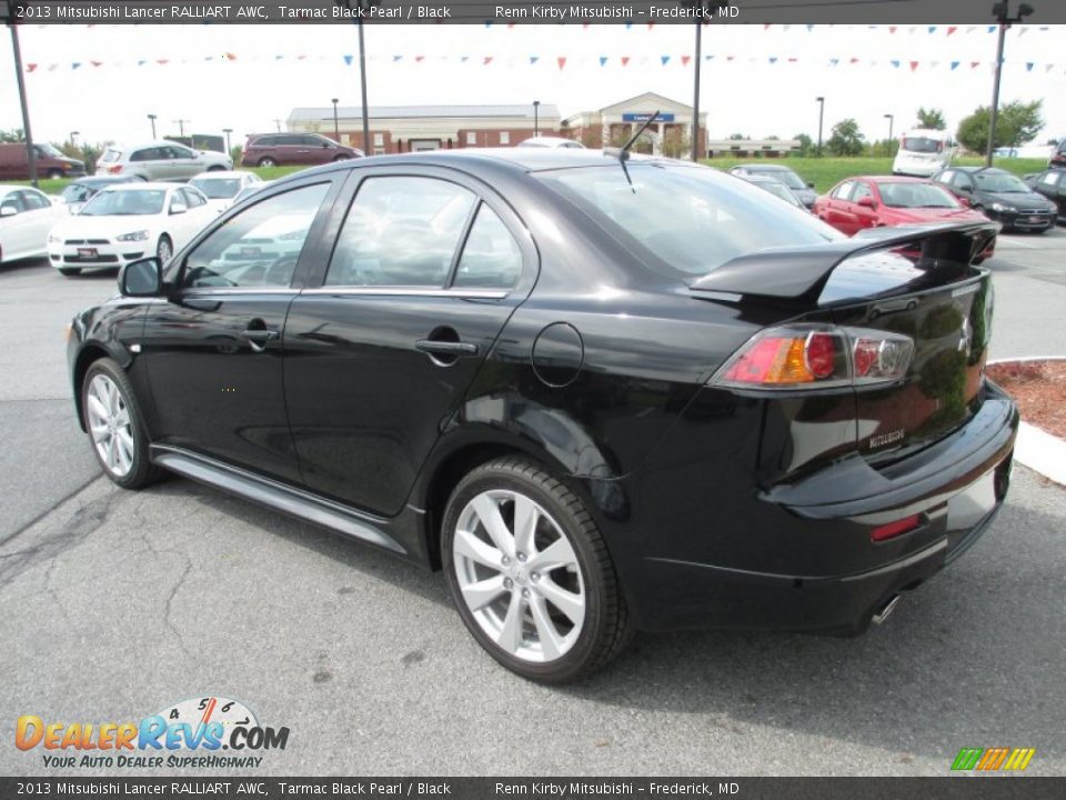 2013 Mitsubishi Lancer RALLIART AWC Tarmac Black Pearl / Black Photo #3