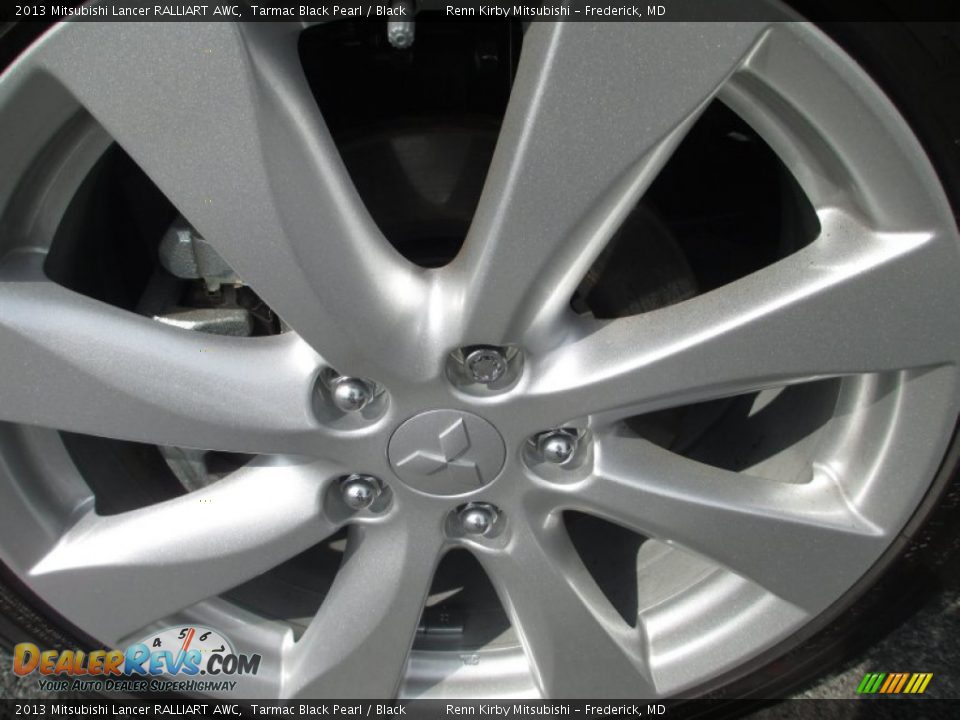 2013 Mitsubishi Lancer RALLIART AWC Tarmac Black Pearl / Black Photo #12