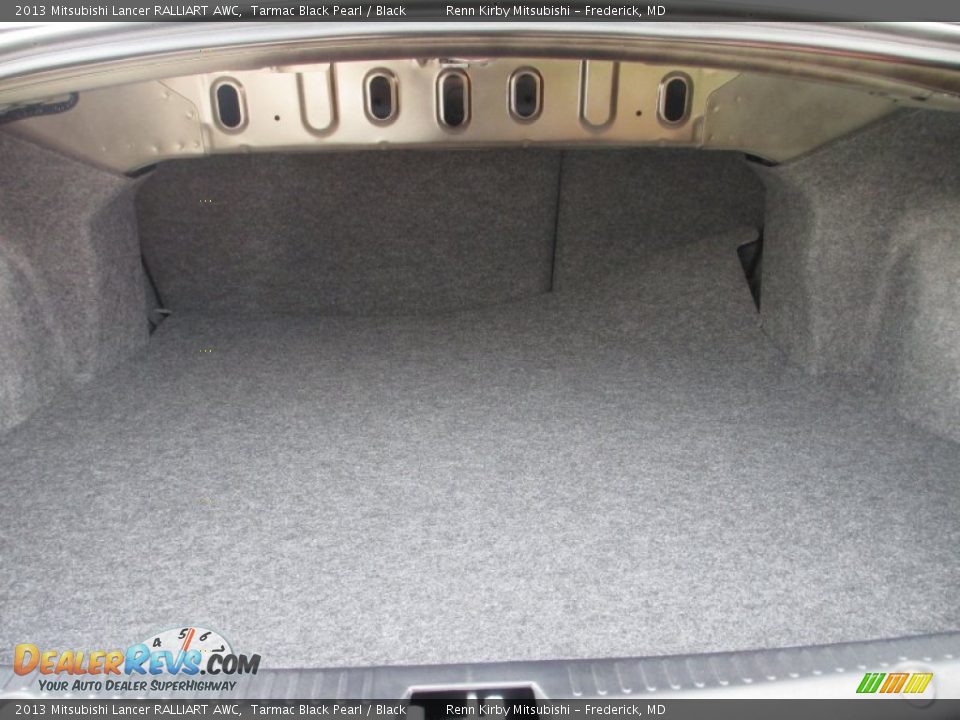 2013 Mitsubishi Lancer RALLIART AWC Tarmac Black Pearl / Black Photo #14