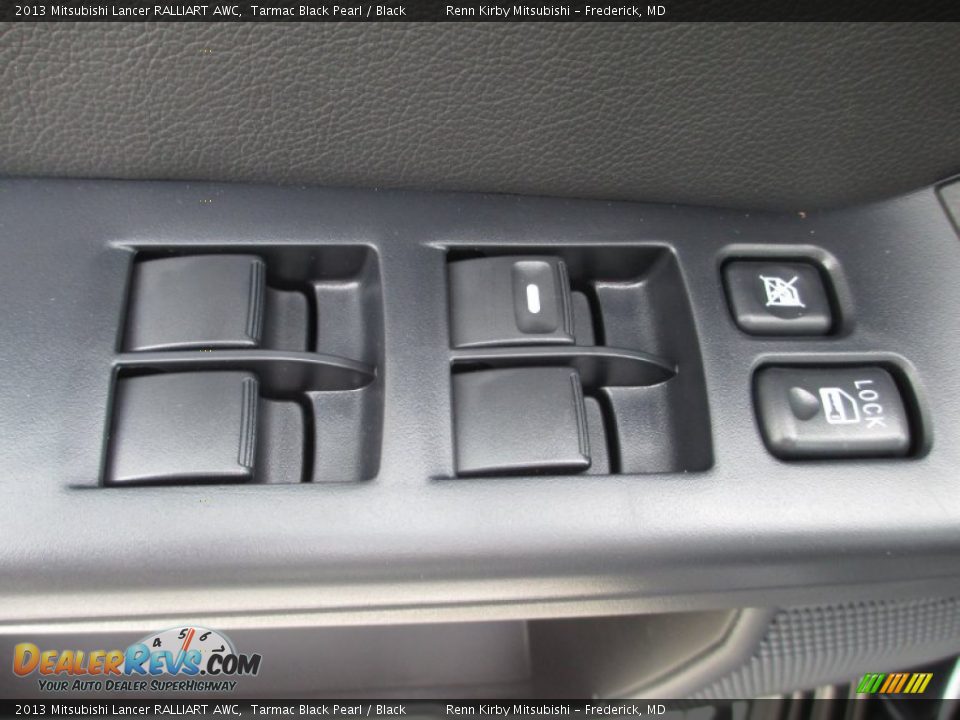 2013 Mitsubishi Lancer RALLIART AWC Tarmac Black Pearl / Black Photo #16