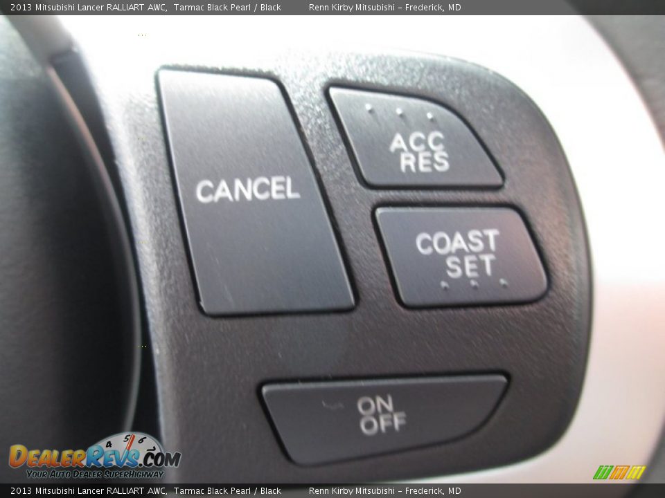 2013 Mitsubishi Lancer RALLIART AWC Tarmac Black Pearl / Black Photo #21