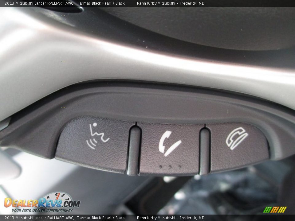 2013 Mitsubishi Lancer RALLIART AWC Tarmac Black Pearl / Black Photo #22