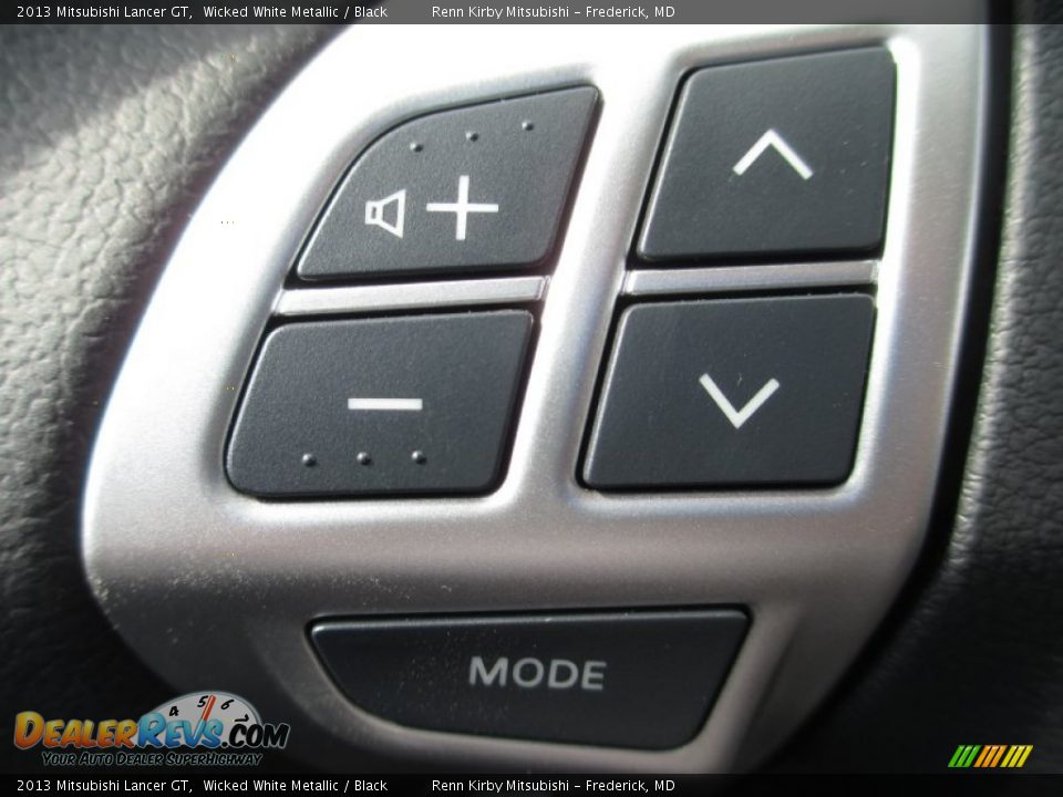 2013 Mitsubishi Lancer GT Wicked White Metallic / Black Photo #12