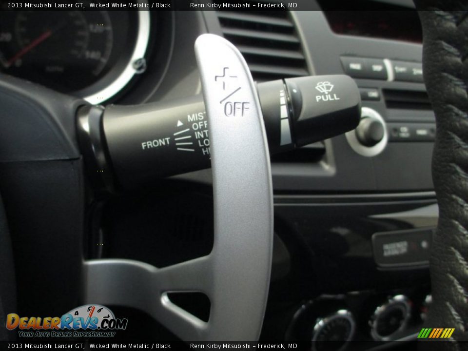 2013 Mitsubishi Lancer GT Wicked White Metallic / Black Photo #13