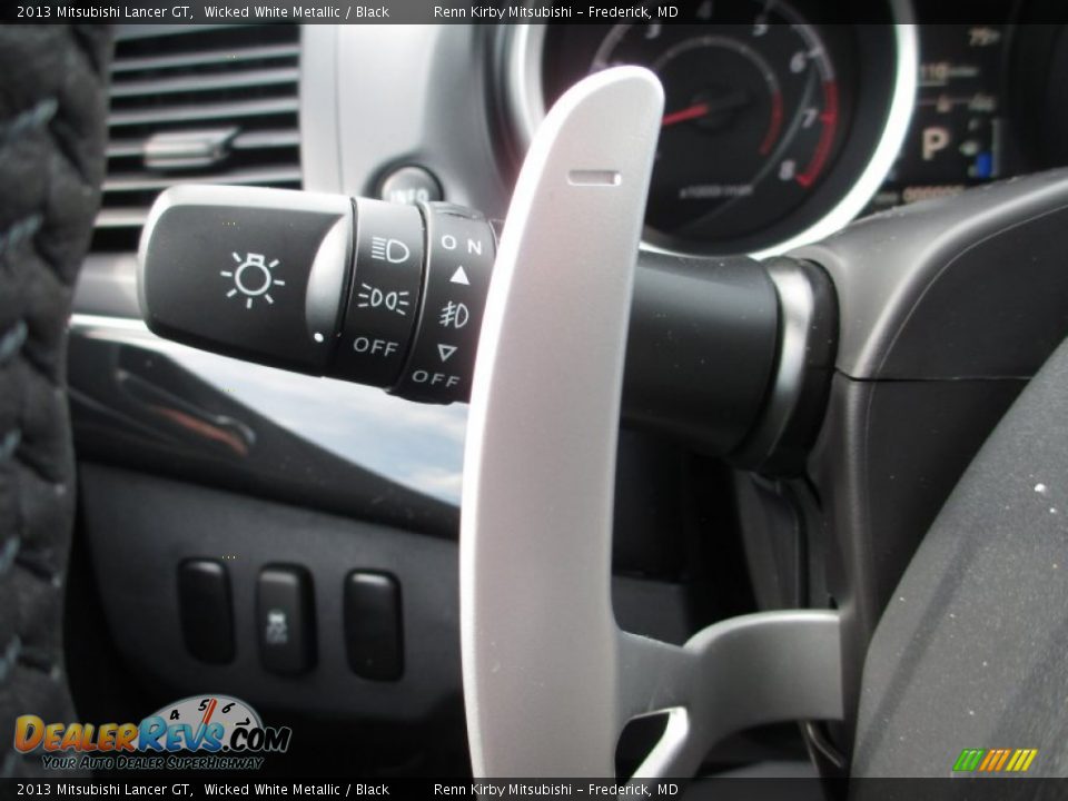 2013 Mitsubishi Lancer GT Wicked White Metallic / Black Photo #14