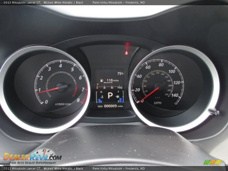 2013 Mitsubishi Lancer GT Gauges Photo #15
