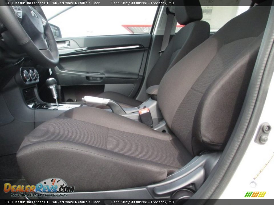 2013 Mitsubishi Lancer GT Wicked White Metallic / Black Photo #19