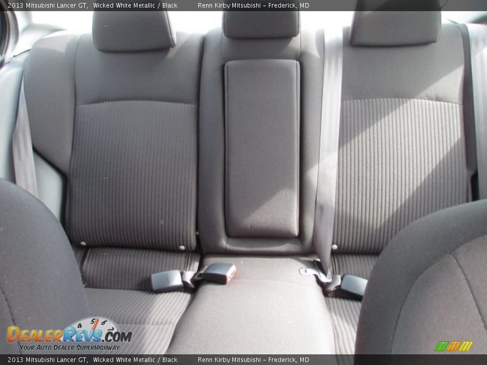 2013 Mitsubishi Lancer GT Wicked White Metallic / Black Photo #20
