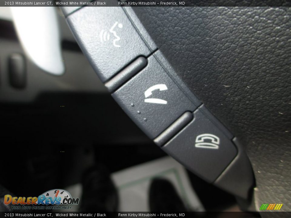 2013 Mitsubishi Lancer GT Wicked White Metallic / Black Photo #21