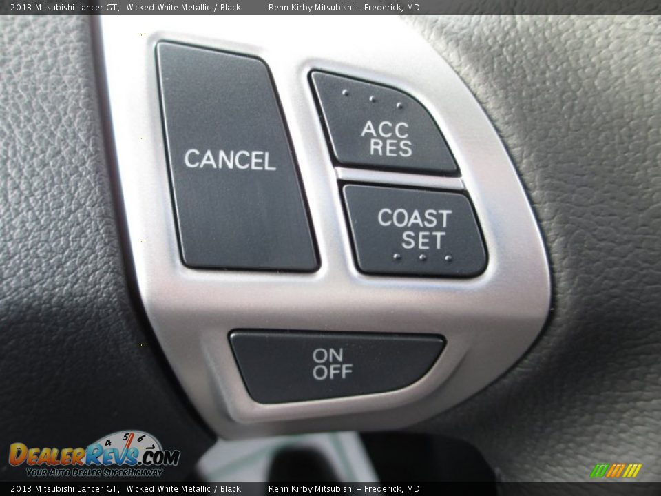 2013 Mitsubishi Lancer GT Wicked White Metallic / Black Photo #22