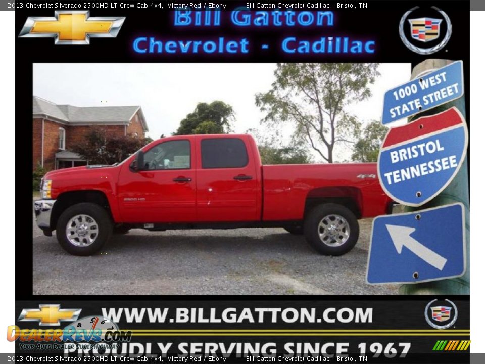 2013 Chevrolet Silverado 2500HD LT Crew Cab 4x4 Victory Red / Ebony Photo #1