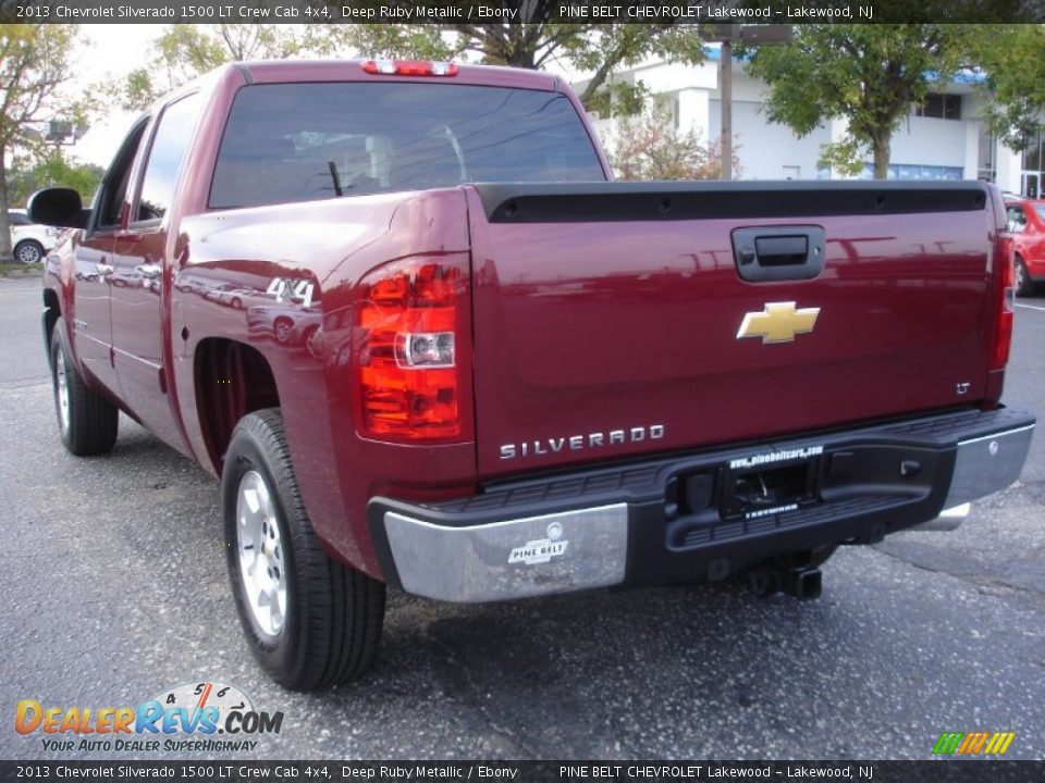 2013 Chevrolet Silverado 1500 LT Crew Cab 4x4 Deep Ruby Metallic / Ebony Photo #6