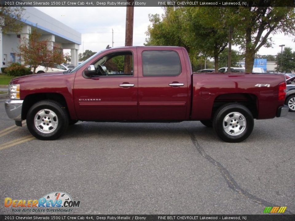2013 Chevrolet Silverado 1500 LT Crew Cab 4x4 Deep Ruby Metallic / Ebony Photo #9