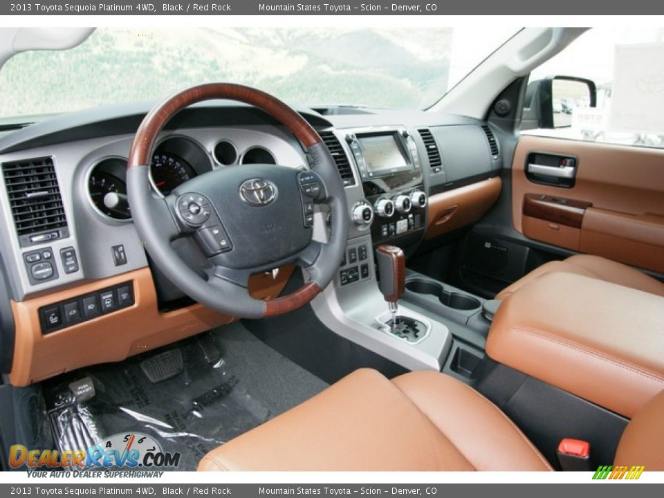 toyota sequoia red rock interior #5