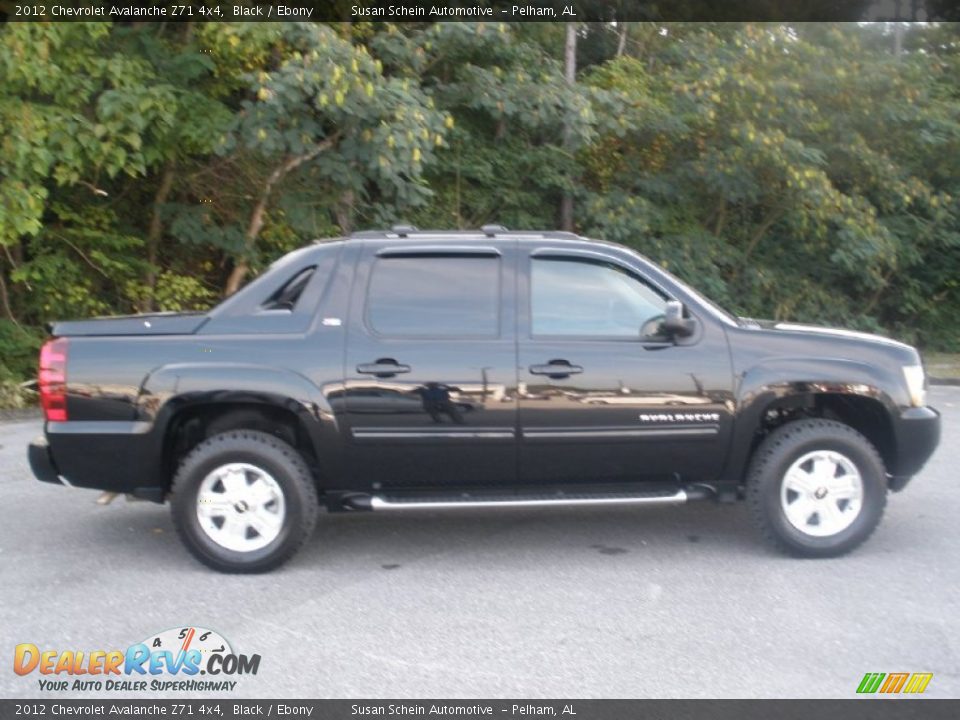 2012 Chevrolet Avalanche Z71 4x4 Black / Ebony Photo #2