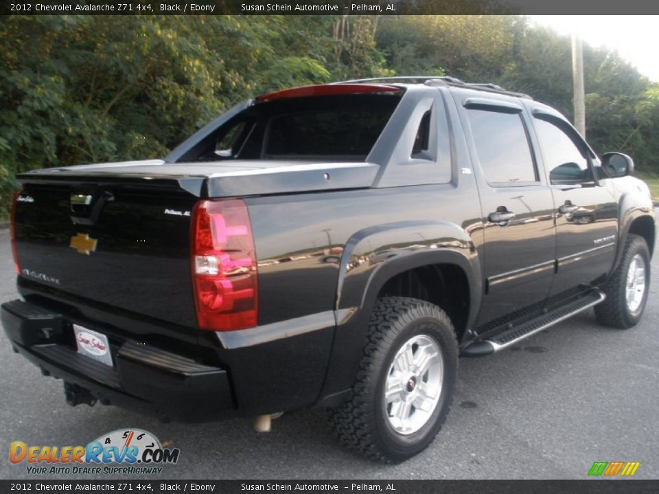 2012 Chevrolet Avalanche Z71 4x4 Black / Ebony Photo #9