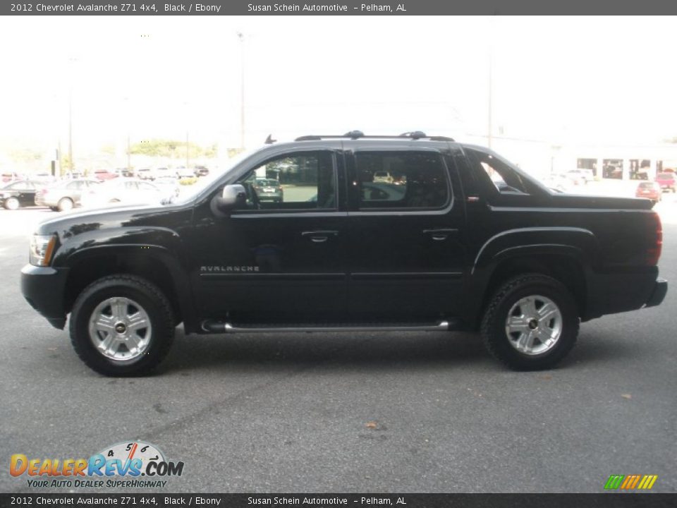 2012 Chevrolet Avalanche Z71 4x4 Black / Ebony Photo #12