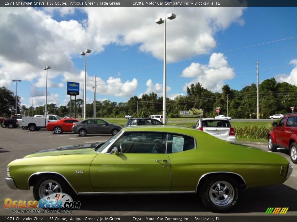 Antique Green 1971 Chevrolet Chevelle SS Coupe Photo #2