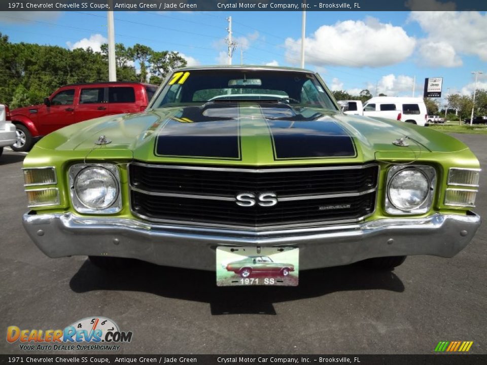 1971 Chevrolet Chevelle SS Coupe Antique Green / Jade Green Photo #13