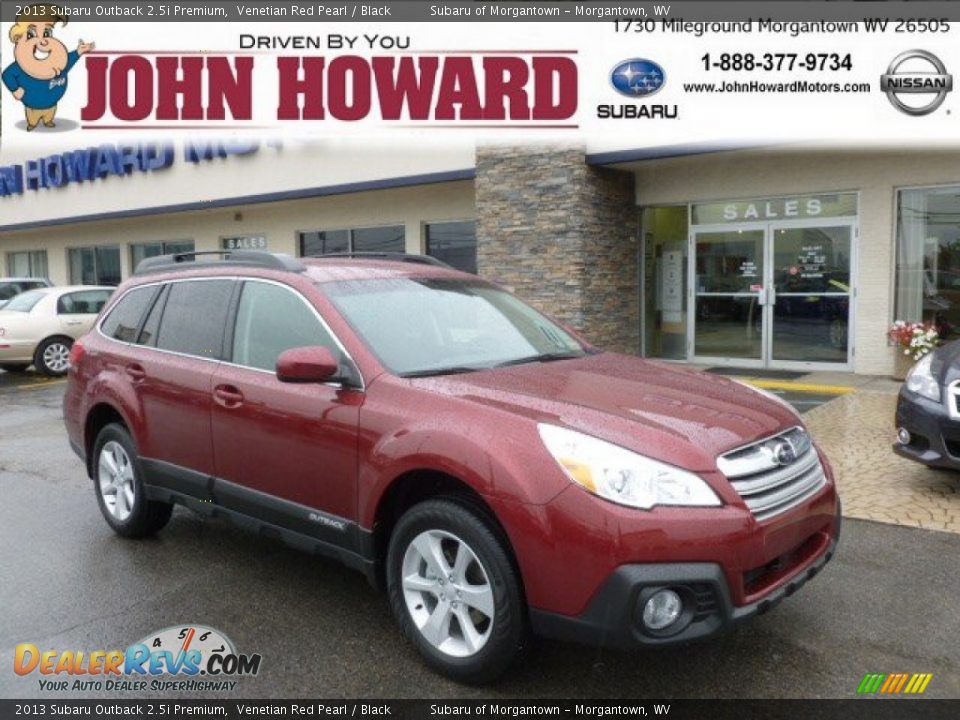 2013 Subaru Outback 2.5i Premium Venetian Red Pearl / Black Photo #1