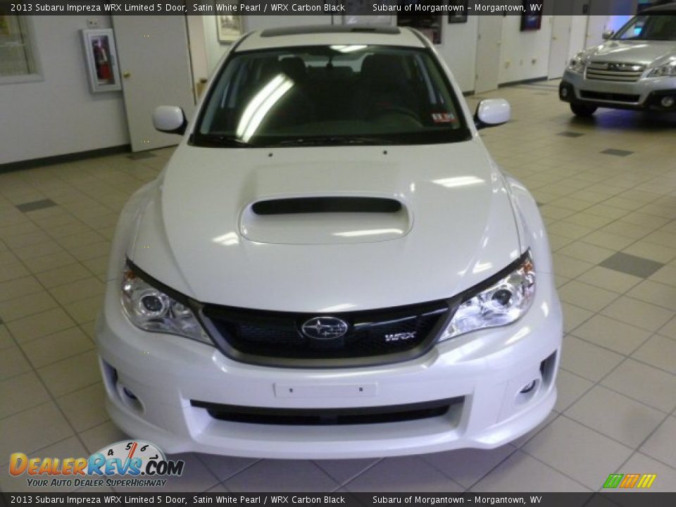 2013 Subaru Impreza WRX Limited 5 Door Satin White Pearl / WRX Carbon Black Photo #2