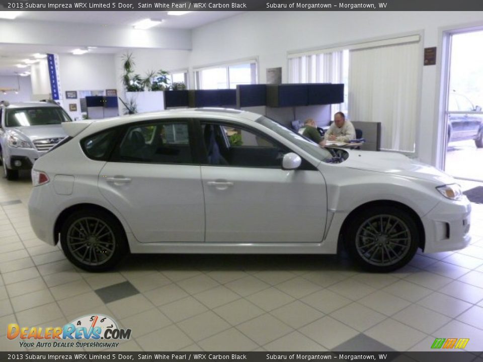 2013 Subaru Impreza WRX Limited 5 Door Satin White Pearl / WRX Carbon Black Photo #7
