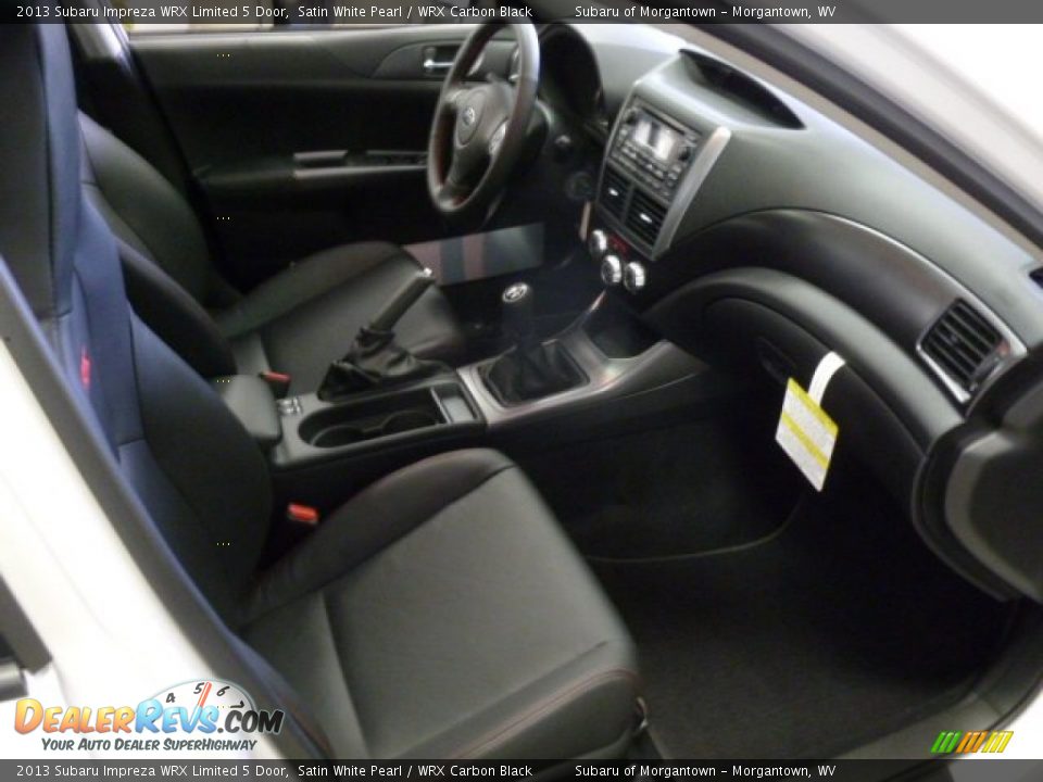 2013 Subaru Impreza WRX Limited 5 Door Satin White Pearl / WRX Carbon Black Photo #9