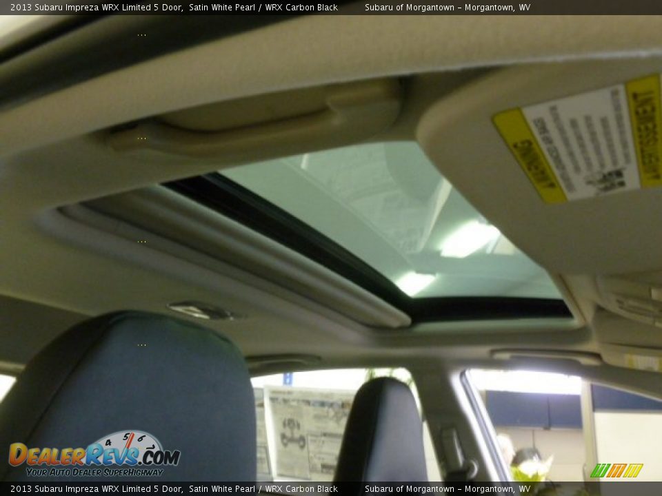 2013 Subaru Impreza WRX Limited 5 Door Satin White Pearl / WRX Carbon Black Photo #10