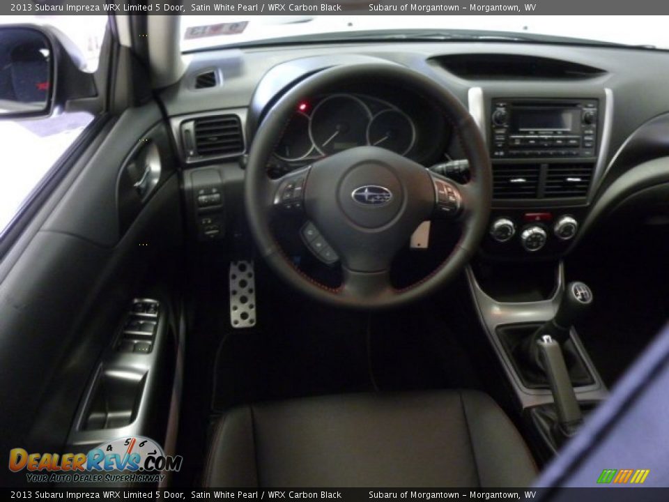2013 Subaru Impreza WRX Limited 5 Door Satin White Pearl / WRX Carbon Black Photo #15